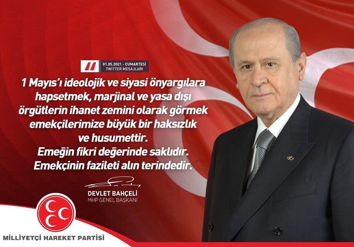 Liderimiz Devlet Bahçeli'den 1 Mayıs Mesajı